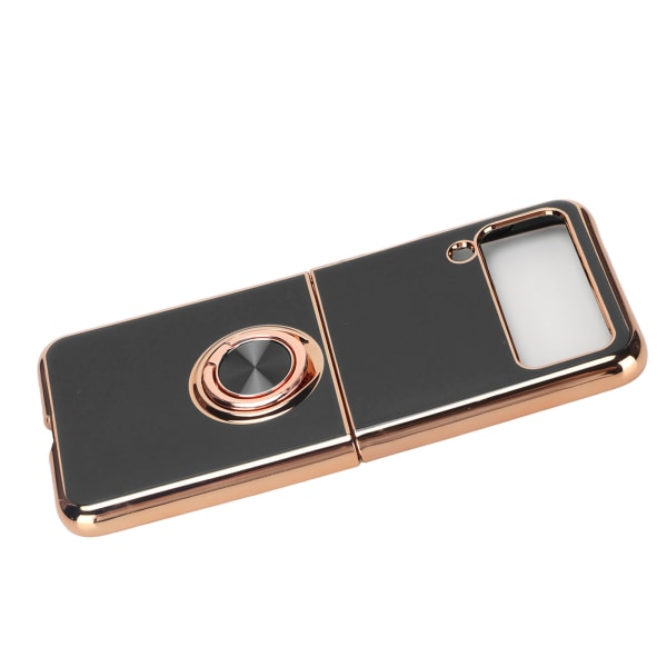 Smartphone Beskyttende Etui Bil Magnetisk Telefon Cover med 360 Graders Rotation Finger Loop Stativ til Z Flip 3