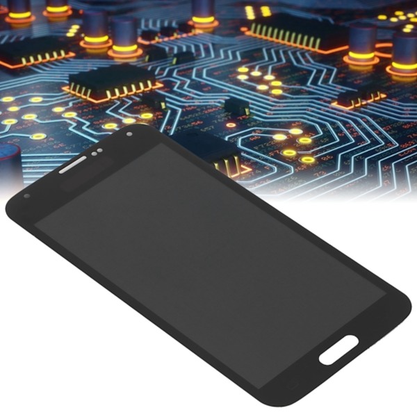 Skärmersättning LCD-skärm Touch Digitizer-enhet för Samsung Galaxy S5 Svart