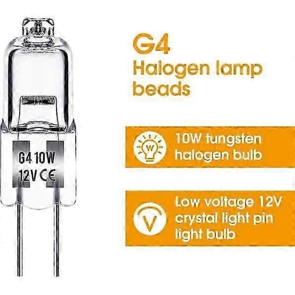 GETIT (10W) G4 halogenlamper 10W 12V - Varmhvit - 20-pakning