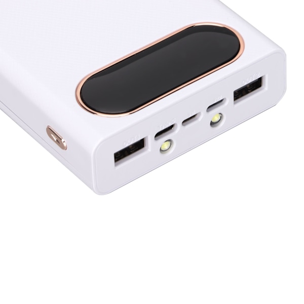 18650 Batterihållare 10W DIY Power Bank Fodral Bärbar Batteriladdare med LCD-display för 10 Batterier
