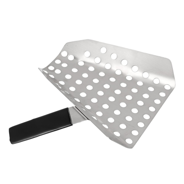 Popcorn Scoop Ergonomisk Enhånds Rustfritt Stål Fries Scooper med Hull for Kinobutikk
