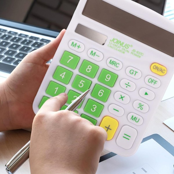 Standardfunktioner Räknare, Fickformat Med Stor Display Och Dubbel Strömförsörjning, Lämplig För Studenter Och Kontorsbruk