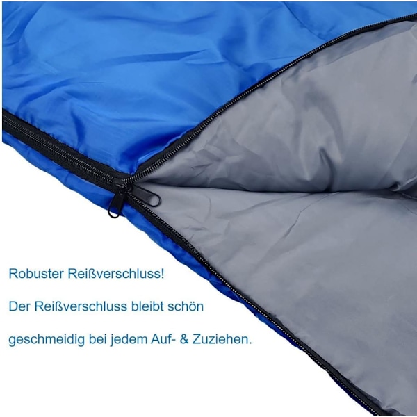 Äventyrsredo Sovsäck, Bluesign-godkänt Material, Fuktavvisande Beläggning, Perfekt För Både Friluftsentusiaster Och Resenärer (1x Filt)