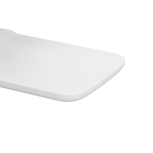 Justerbar skrivebordsstativ for mobiltelefon og nettbrett, webcast, nettkurs, telefonholder, hvit (sinklegering)