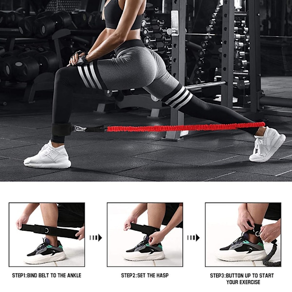 Multifunktionell Träningsutrustning, Portabelt Pilates Bar Kit med Justerbara Motståndsband för Styrketräning