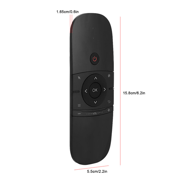 2.4G Mini langaton Air Mouse -näppäimistö kaukosäädin Androidille / Windowsille