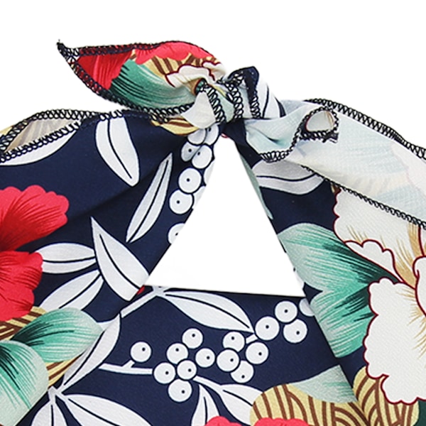 Halsduk för husdjur, andningsbar och slitstark hundscarf för vardagsbruk, Hawaii hawaiianskt blommönster triangelhaklappar tillbehör