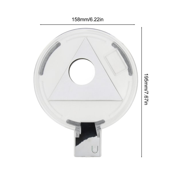 Digital RGB LED-base for PS5 vertikal stativ - 4 fargemoduser - Robust og slank RGB LED-konsollstativ for PS5