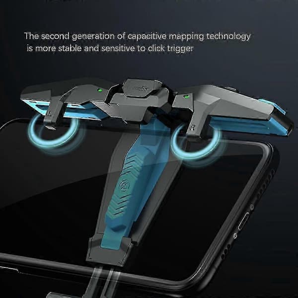 F4 Falcon mobil gaming-controller kompatibel med PUBG, Android Joystick Gamepad - Sort