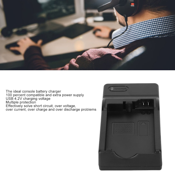 Profesjonell standard USB-batteriladestasjon for spillkonsoll for PSP 1000 2000 3000