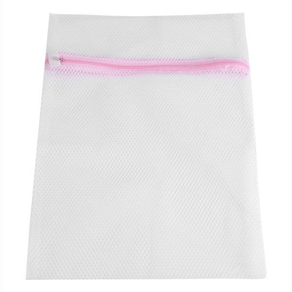 Glidelås undertøy vaskesekk klesvask mesh klær sokker bh undertøy poser rosa (40*50cm )