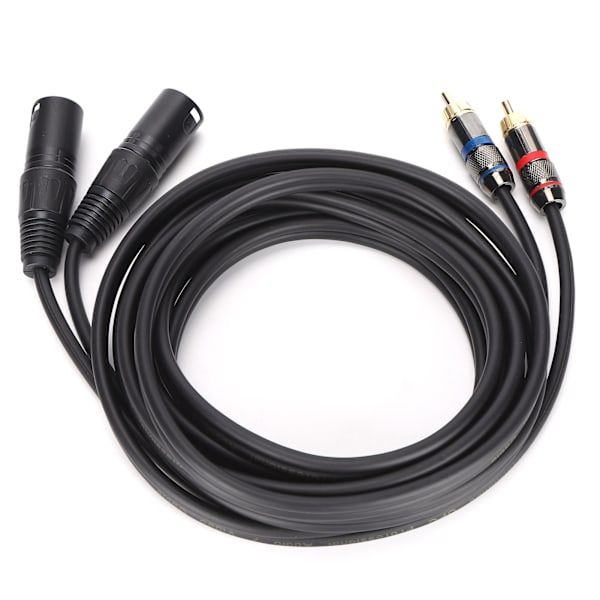JORINDO Mikrofonikaapeli, Kaksi XLR-urosliitäntää Kaksi RCA-liitäntää -sovitin HiFi-stereojärjestelmille, kotiteatterijärjestelmille, 3 m, JD6053-1