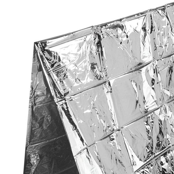 Nöd tält engångs vattentät husdjur aluminium laminerade filmer överlevnad tält med nylon rep för camping vandring