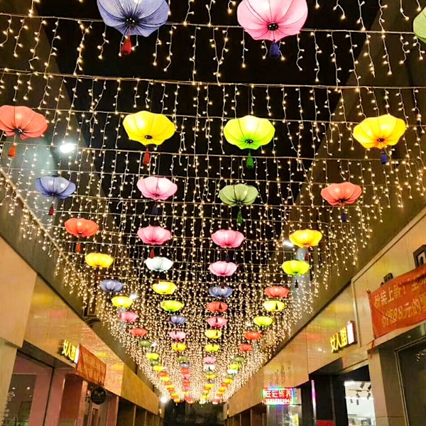 LED-slingor, istappslingor 4M/13ft 120LED Starry Fairy Light String Insert för bröllopsfest