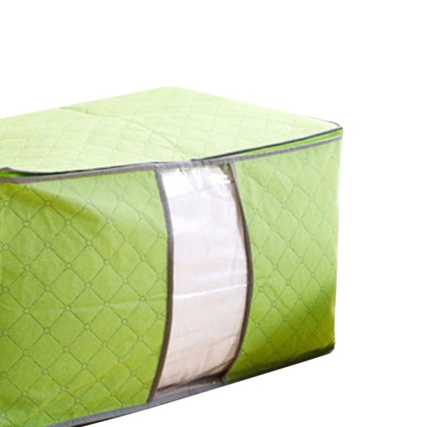 5 st bärbara kläder vikbara förvaringsväska dammtät täcke arrangör non-woven tyg stor storlek grön