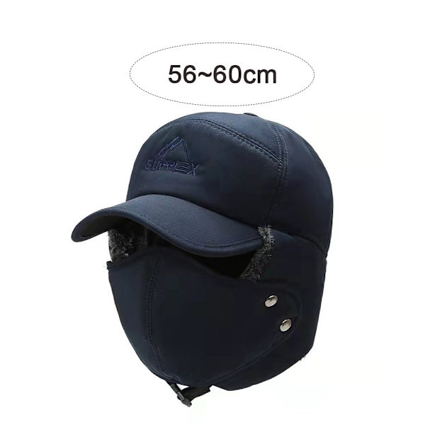 Hat Varm Vinterhatte med Maske Øreklapper, Hat Vinter varm og