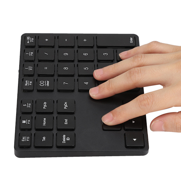 BT308 35 tangenter numeriskt tangentbord laddningsbart trådlöst ultratunt tangentbord kompatibelt med Bluetooth 5.0 (svart)