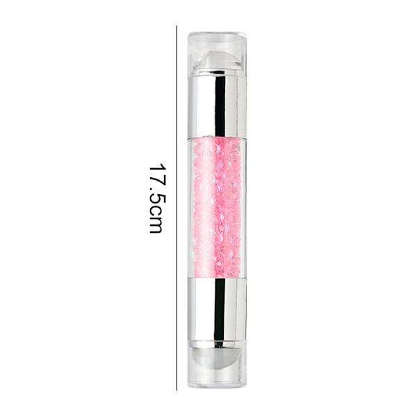 Dubbelsidig nagelstämpel, silikonstämpel, transparent