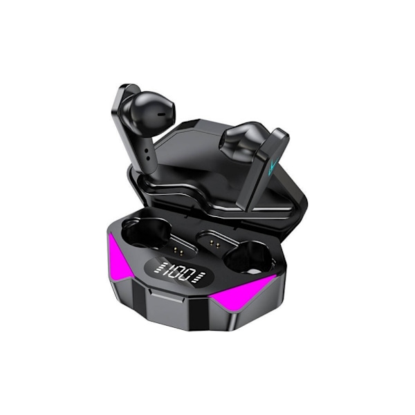 Trådlösa Gaming Hörlurar X15, AAC LD för Hi-Fi Ljud, Brusreducering, Smart Touch-kontroll, Lång Speltid, LED-ljusindikatorer för Laddning