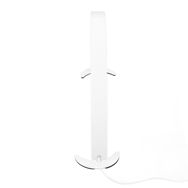 LED Halvmåne Lys 40W 28in 10 Lysstyrke 7 Farvejustering Dæmpbar Halvmåne Neglebordlampe med Fjernbetjening 2000LM 3200K‑5600K 110‑240V Hvid EU Stik