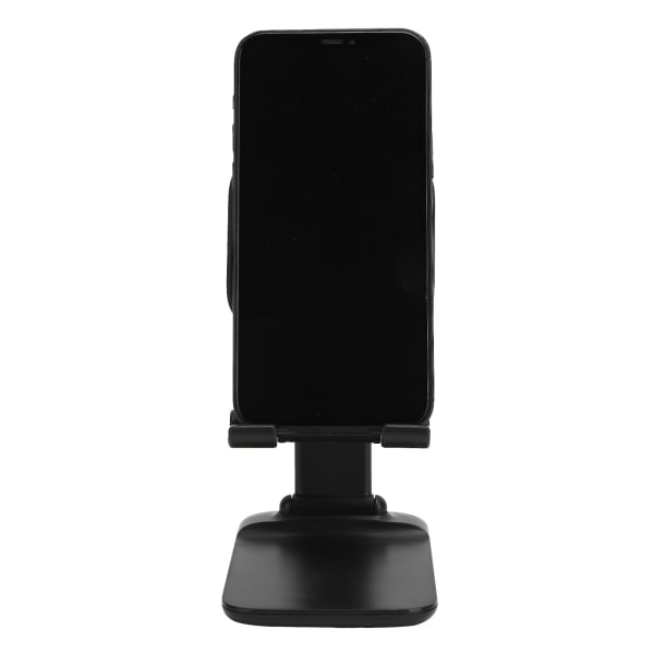 Justerbar stativ for mobiltelefon og nettbrett, webcast, onlinekurs, telefonholder, svart (sinklegering)