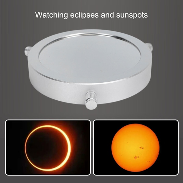 Film solfilter til 104-130mm objektiv reducerer lys tykkere solteleskopfilter til observation af solen