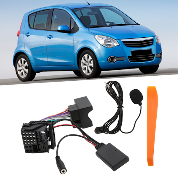 Bluetooth5.0 AUX IN -sovitin 12-nastainen handsfree-mikrofonin vaihto OPEL CD30 Mp3 CDC40 CD70 DVD90 -laitteisiin