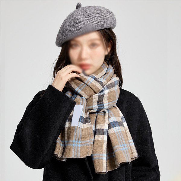 Reversibel elegant klassisk  følelse skjerf for vår høst vinter