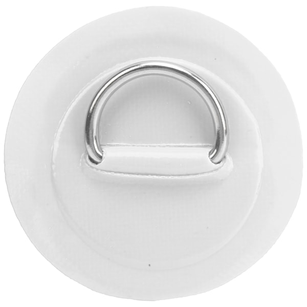2 st uppblåsbara båt kajak DRing pad lapp PVC marin rostfritt stål fast spänne (vit)