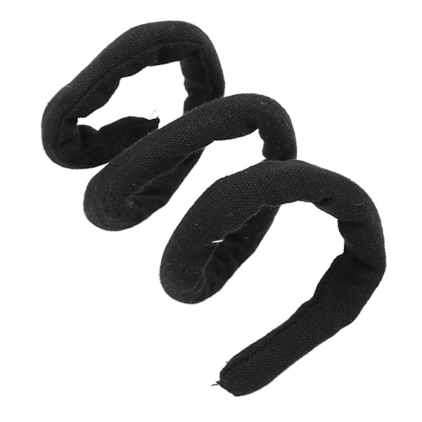 Spiral Lock Hårbånd Bøjbar Lang Dreadlock Hestehale Holder til Tykt Krøllet Hår Ren Sort