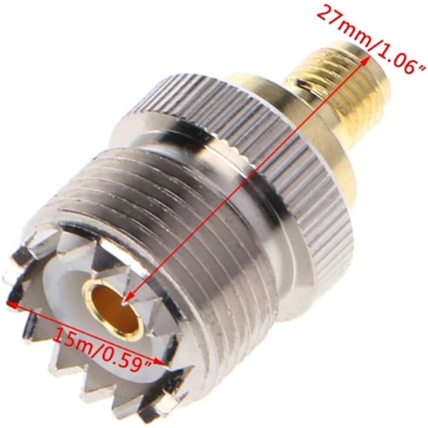 SMA till PL259 Adapter Kit, Förlustfri Signalöverföring Ren Koppar Innerledare För Sömlös Anslutning Och Hållbarhet, Antennkonverteringskit
