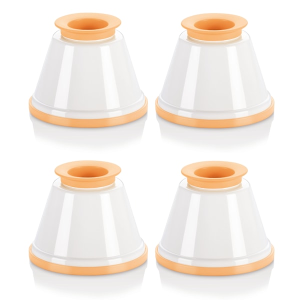 Panna cotta-former med lokk, sett med 4