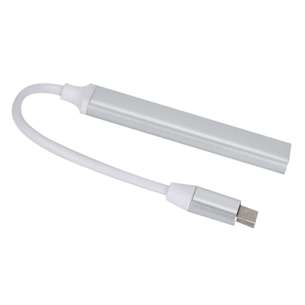 Type C -keskitin 4-in-1 Mini Kannettava Type C - USB 3.0 -keskitin Moniporttisovitin Kannettaville Tietokoneille ja Muille Type C -porttilaitteille