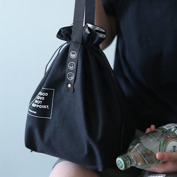 Canvas Lunch Bag Lunch Tote Bento Tote Bag Återanvändbar Lunch Bag för Kvinnor Arbeta Picknick eller Resor