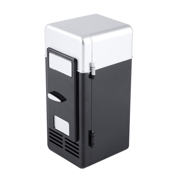 LED Mini USB Køleskab USB Køleskab Drikke Doser Køleskab og Varmer Sort