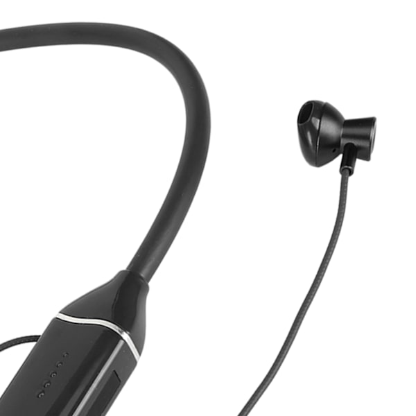 Bluetooth Neckband Hovedtelefon LED Strømvisning Hukommelseskort Afspilning Magnetiske Øretelefoner Headset med RGB Baggrundsbelysning
