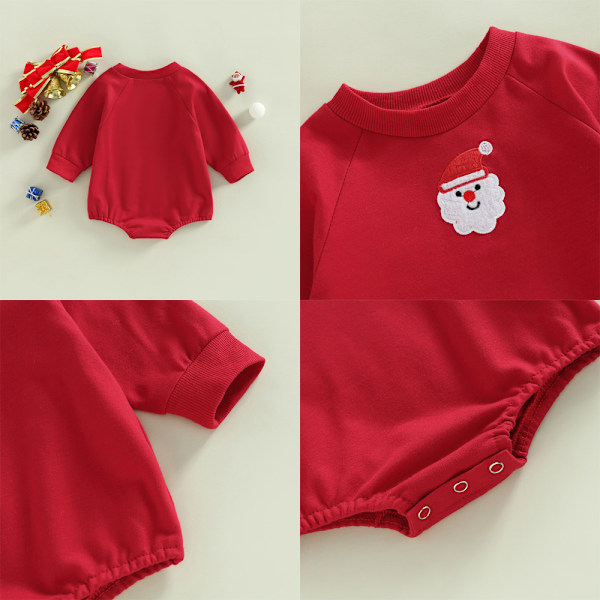 Jul Vinter Overall Kläder för Baby Romper Sweatshirt