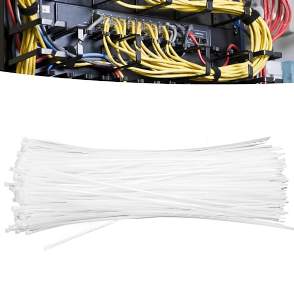 250 st nylonkabelband 19,6 tum 4 mm bredd kraftig industriell kabeltråd för inomhusarbete