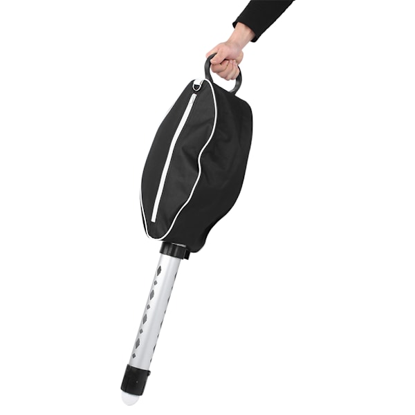Teleskopisk aluminiumrör golfboll shag bag retriever plocka upp 80 bollar hållare samlare för utomhus sporttillbehör