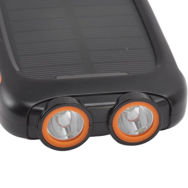 USB C Snabbladdning, Portabel Solcellsladdare 20000mAh, Högkapacitets Externt Batteri med IP65 Vattentät Laddare, Dubbel LED-Ficklampa för Utomhusbruk