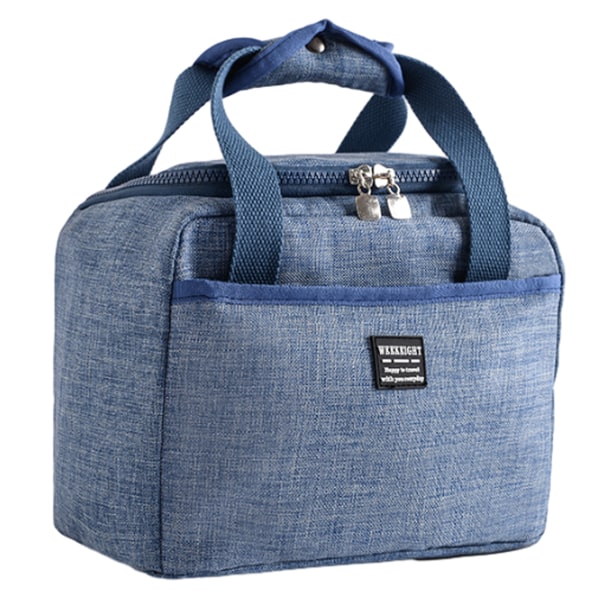 Lunch Bag Frysbar Lunch Tote Bag Organizer Återanvändbar Kylare Lunchlåda för Vuxna Utomhus Arbete, Skola och Picknick Isolerad Lunch Bag med Ficka