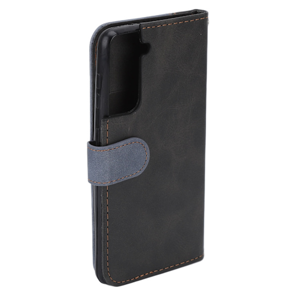 Mobiltelefon Läderfodral Blockering Omfattande Skydd Magnetisk Flip Telefon Plånbok Fodral för Galaxy S21