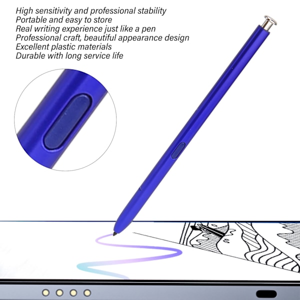 2 st styluspennor pekskärm ersättning för Samsung Galaxy Note 10 Plus smartphone-tillbehör med reservspetsar