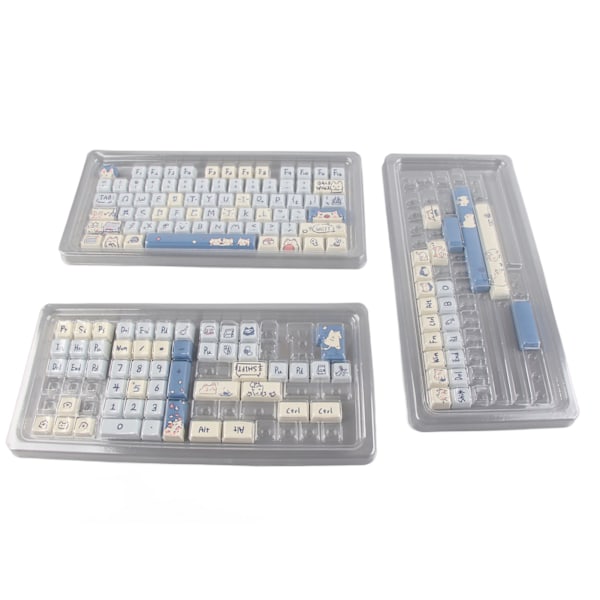 PBT-tangentbordstangenter 148 tangenter färgämnessublimering ergonomiska rika färger mekaniska tangentbordstangenter för PC-spel DIY