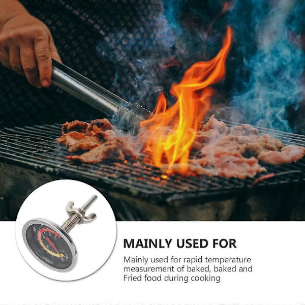 Grilltermometer Sort Grill Ovntermometer Kompatibel med Grill 3 Stk.