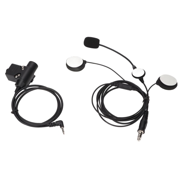 Militær headset 7.1mm Universal motorcykel bilateral headset til Xiaomi 1S/2S Walkie Talkies