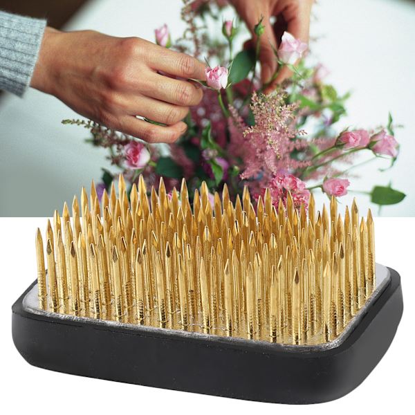 Neliömäinen kukka-asetelma Pin Ikebana Kenzan Kukka-asetelma Kiinteä Asetteluväline