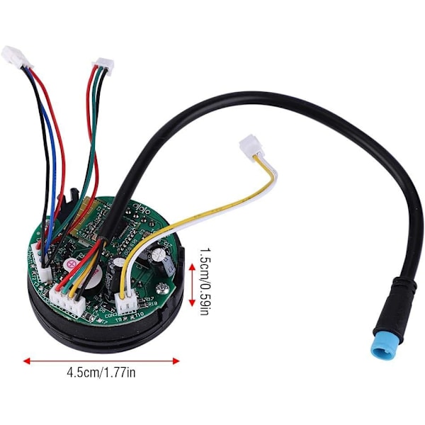 Elektrisk Scooter Instrumentpanel, Tydlig Display för Effekt- och Hastighetsvisning för Ninebot ES1 ES2 ES4, Kompakt Storlek och Lättviktsdesign, Hög Precision