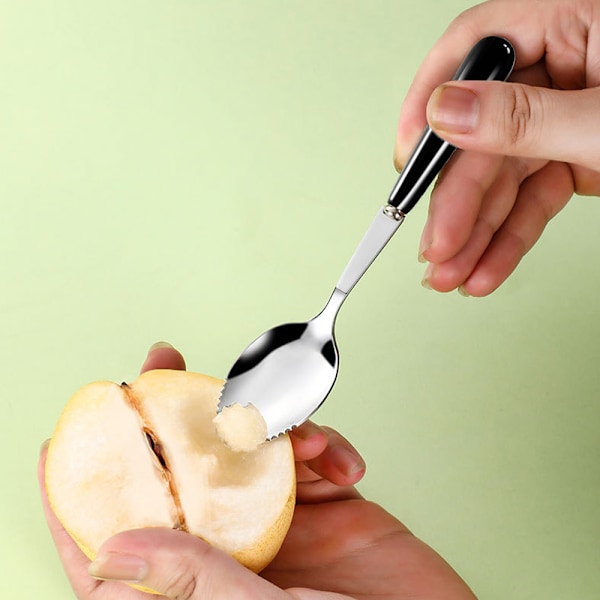 Professionell Grapefruktbestickset, tandade kanter för frukt och dessert, tillverkat av högkvalitativt rostfritt stål, livsmedelsklassat material garanterar säkerhet