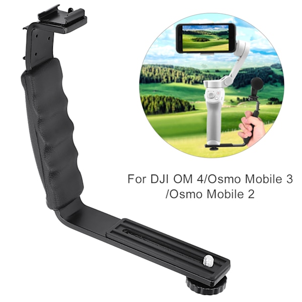 L-formad handhållen stabilisatorfäste med kallskofäste för DJI OM 4/Osmo Mobile 2 3